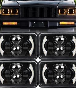 Faros LED CO LIGHT 4x6 con DRL Blanco y Luz de Señal