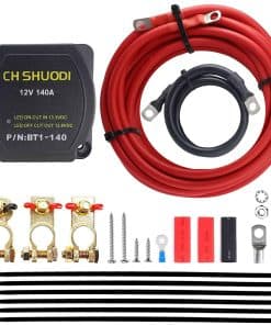 CH SHUODI Kit de Aislador de Batería Dual de 140 Amperios