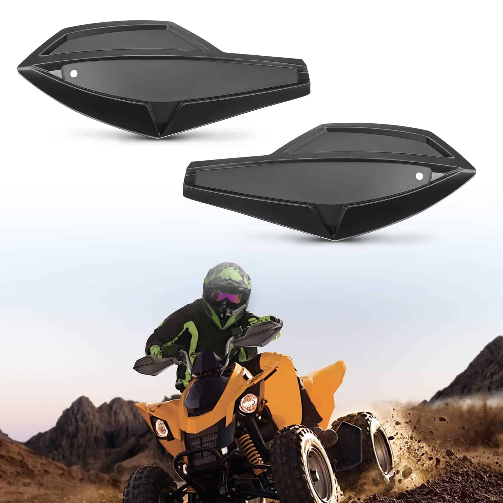 KEMIMOTO Protector de Manos para ATV, Kit de Deflectores de - Imagen 9