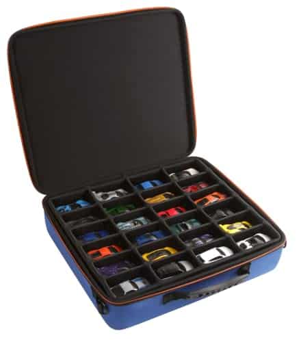 Estuche organizador y exhibidor de juguetes para autos de