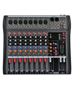 Consola de Mezcla de Sonido Profesional de 8 Canales USB