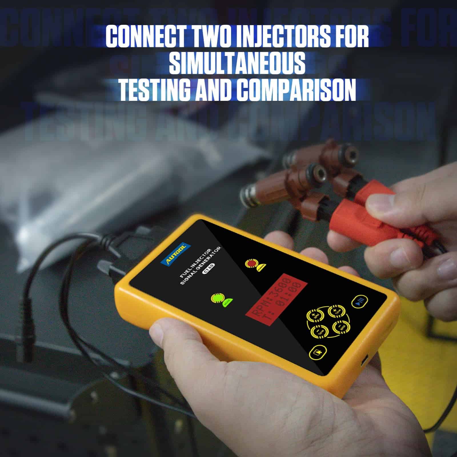 AUTOOL Probador y Limpiador de Inyectores de Combustible - Imagen 5