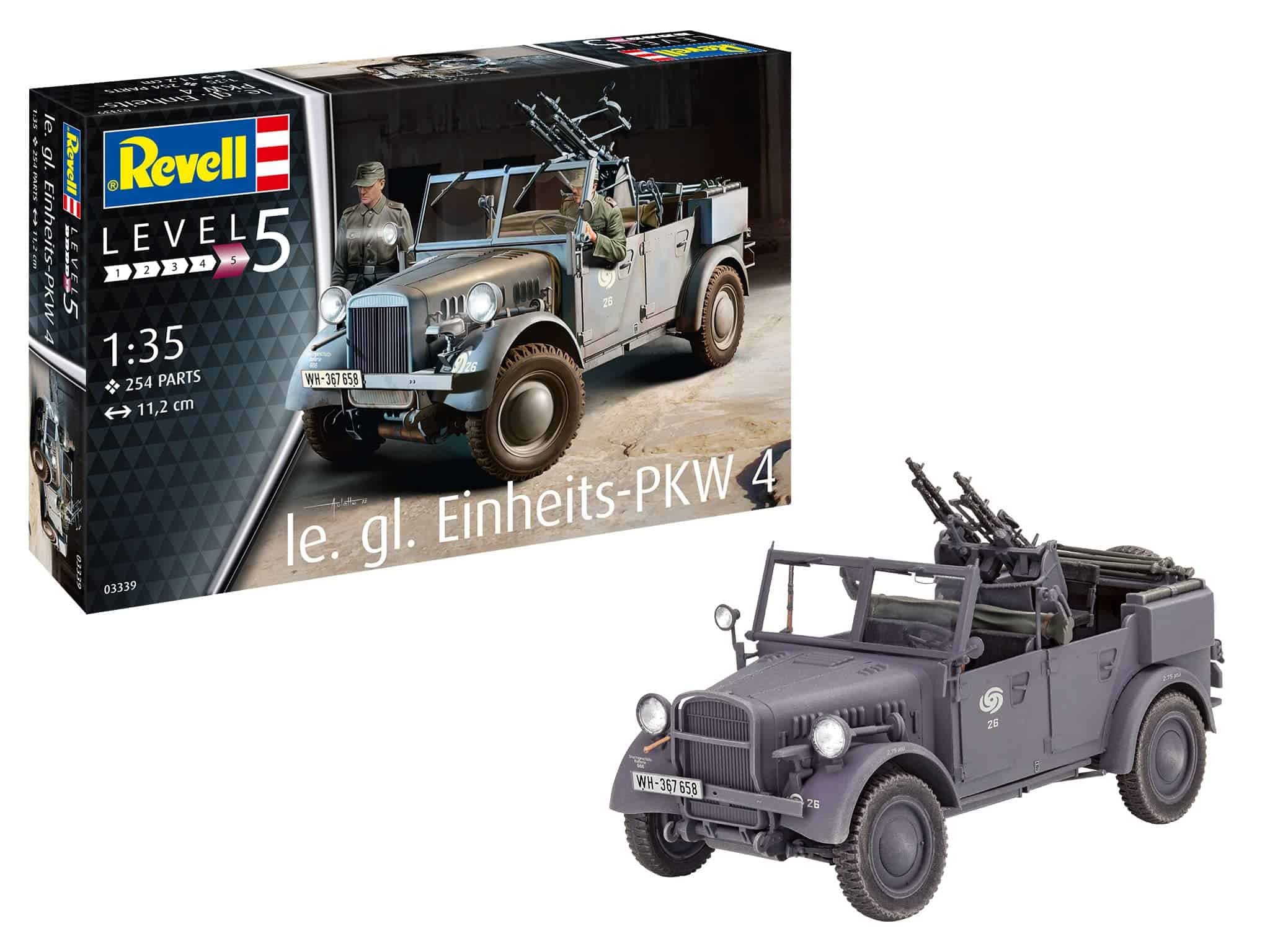 Revell 03339 Einheits PKW Kfz.4 Maqueta a Escala 1:35, Sin