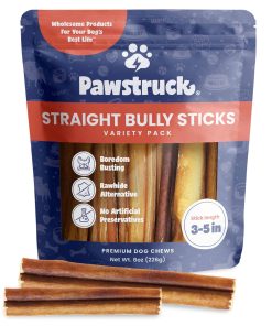 Pawstruck Natural 3-5" Bully Sticks para Perros Pequeños y