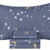 Juego de sábanas de luna y estrellas nocturnas para
