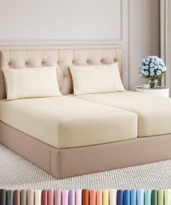 Juego de sábanas tamaño Split King de 5 piezas - Juego de