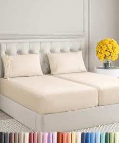 Juego de sábanas tamaño Split King de 5 piezas - Sábanas