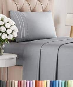 Juego de Sábanas Tamaño Individual de 3 Piezas - Suave,