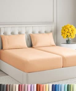 Juego de sábanas de talla King dividida de 5 piezas -