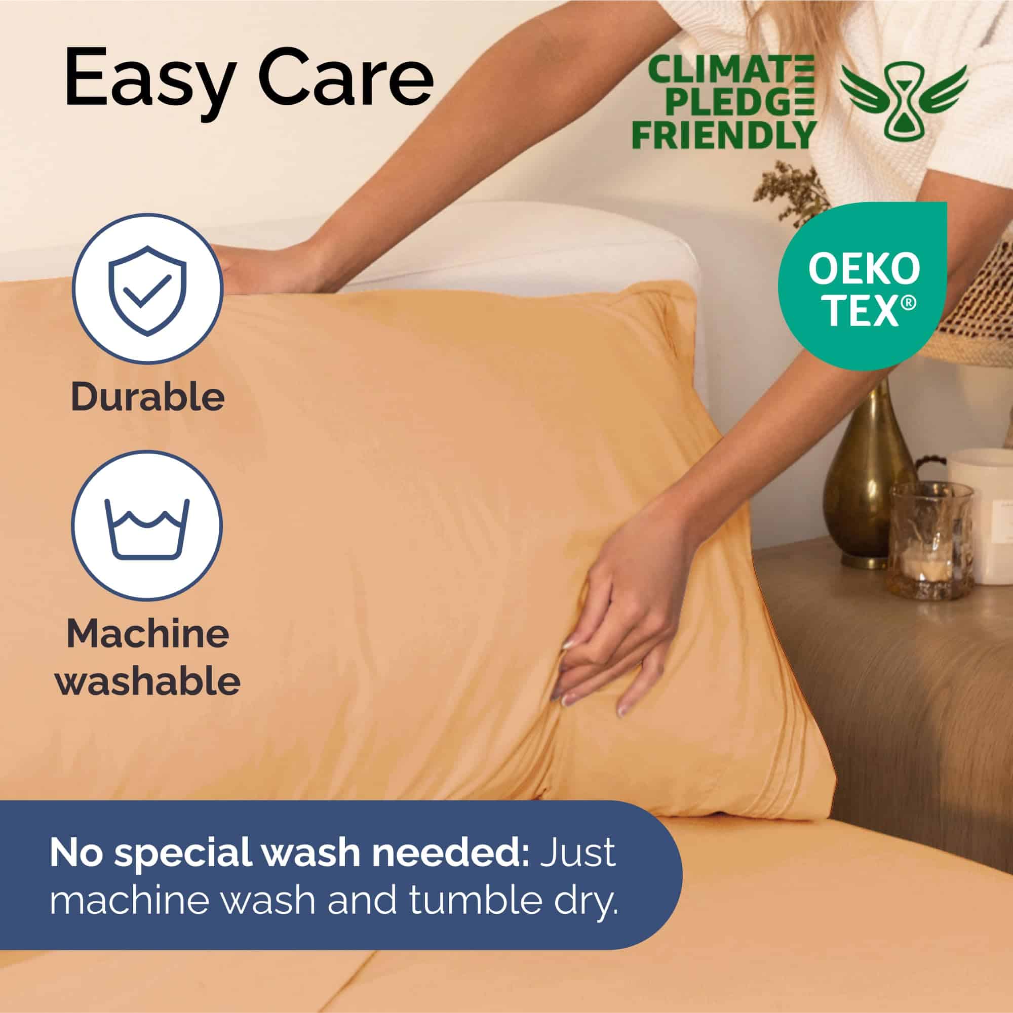 Juego de sábanas de talla King dividida de 5 piezas - - Imagen 7