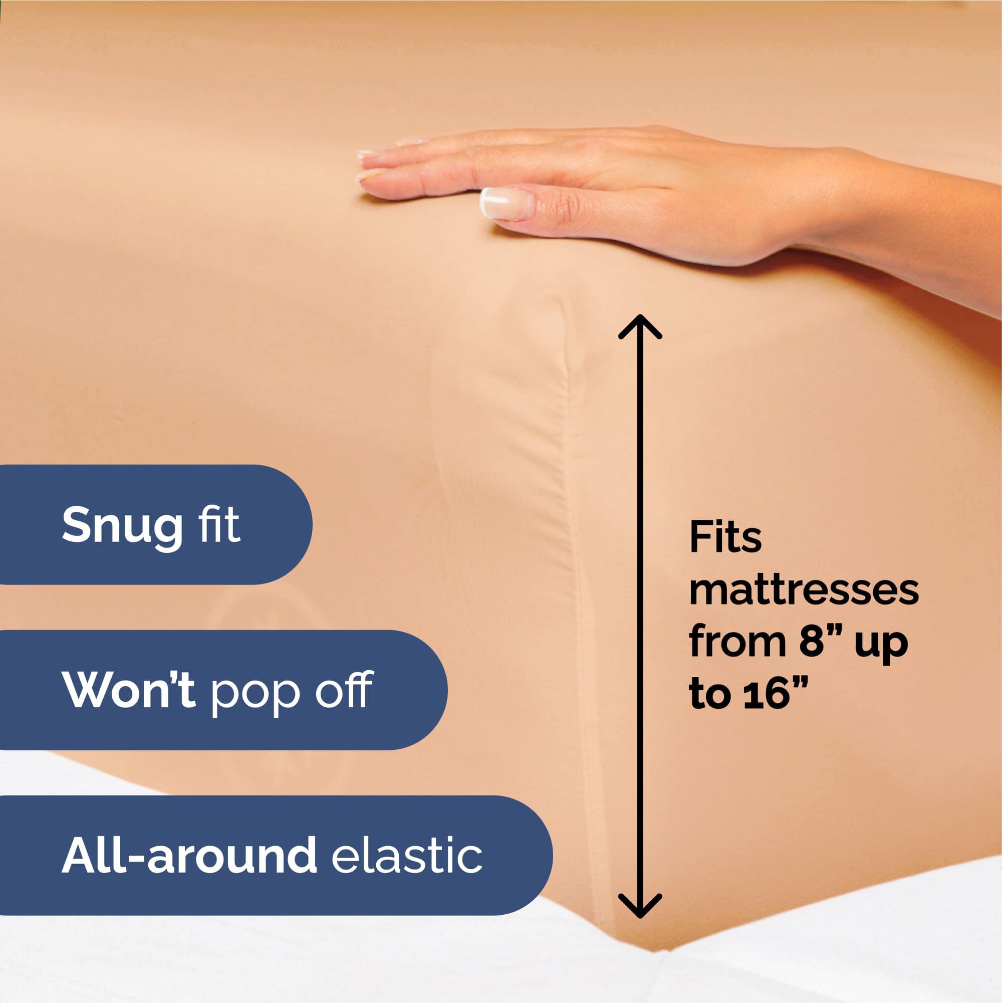 Juego de sábanas de talla King dividida de 5 piezas - - Imagen 4