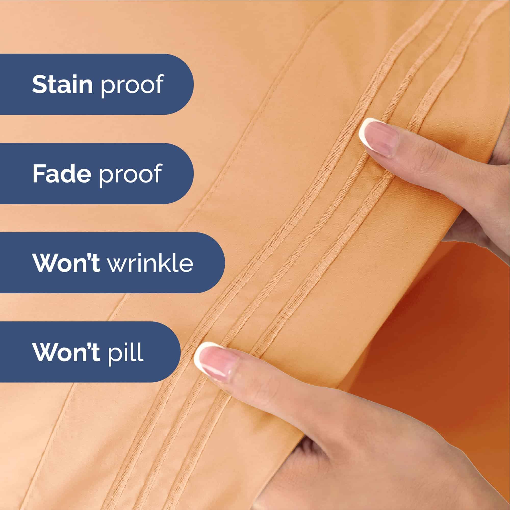 Juego de sábanas de talla King dividida de 5 piezas - - Imagen 6