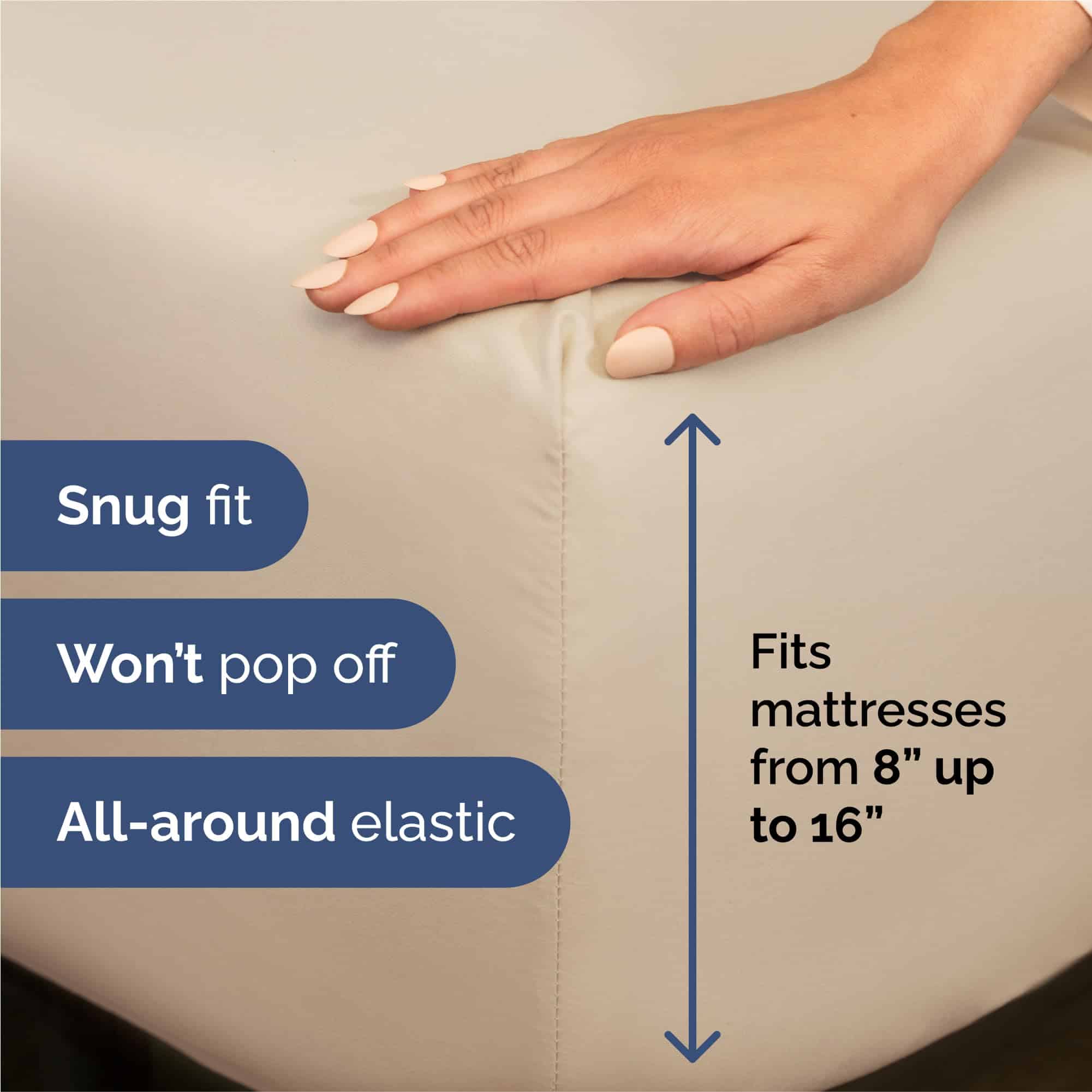 Juego de sábanas de 5 piezas tamaño Split King - Suaves, - Imagen 4