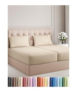 Juego de sábanas de 5 piezas tamaño Split King - Suaves,