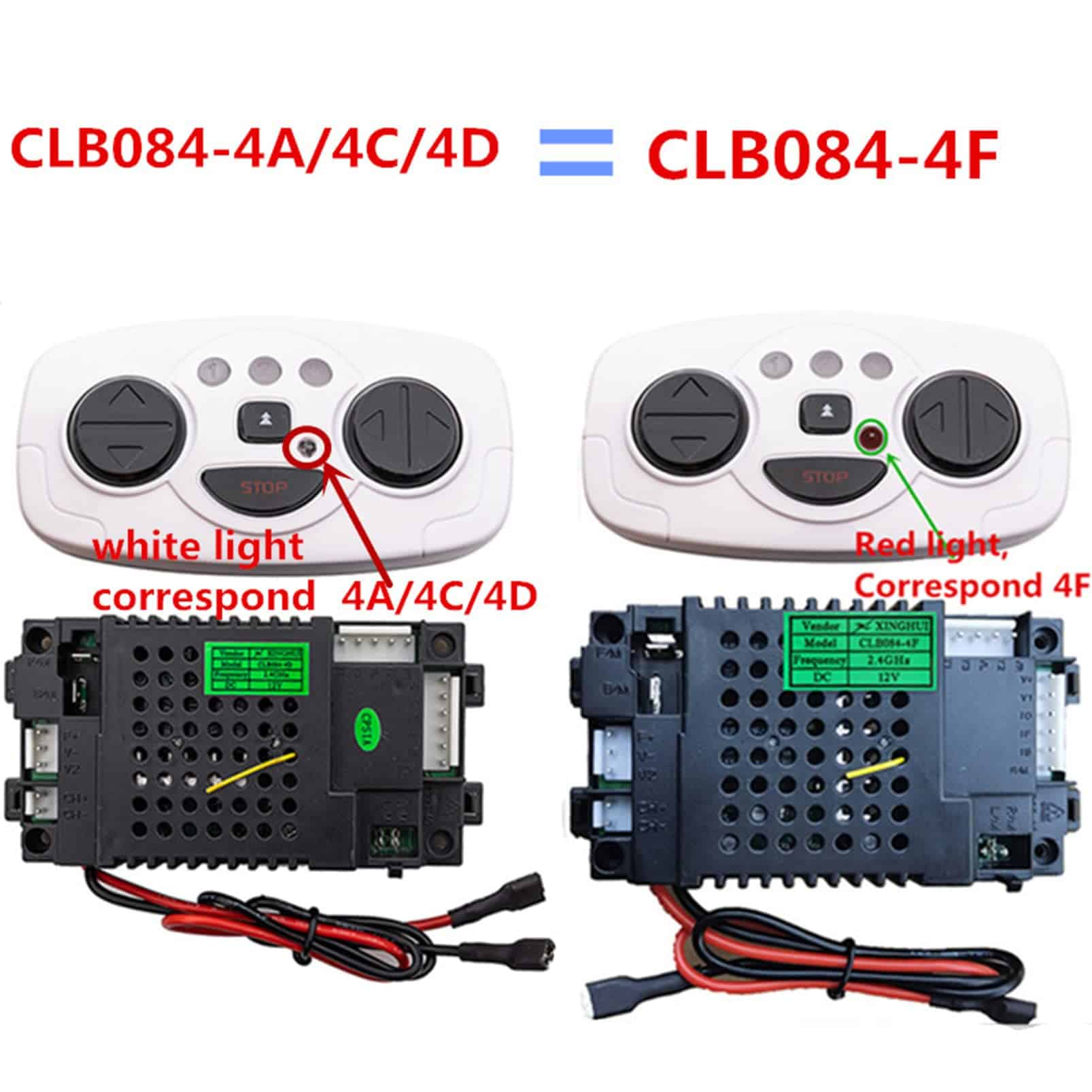 weelye CLB084-4D 4F 12V Kit de Control Remoto Bluetooth - Imagen 3