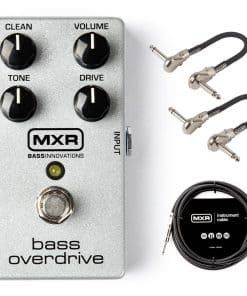 Paquete de pedal MXR M89 Bass Overdrive con cable de