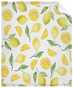 Manta de Lanzamiento de Frutas de Limón Amarillo Darani