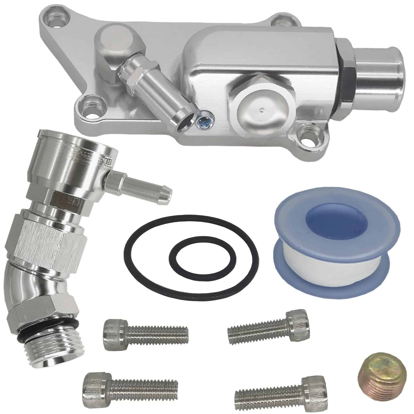 LicBund K Series Upper Coolant Housing Straight Elbow Inlet - Imagen 6