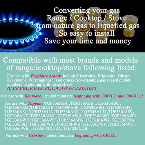 Kit de conversión de gas LP GRLP3 de Frigidaire, repuesto, - Imagen 4