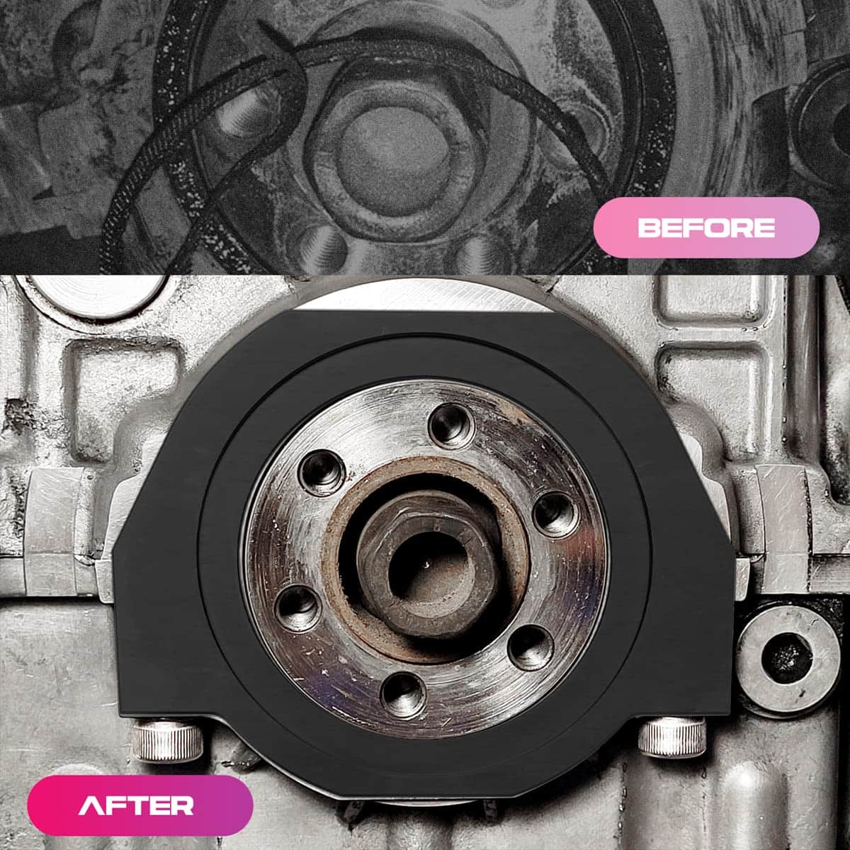 Guardia de Sellado de Eje de Manivela Guardia de Correa - Imagen 4