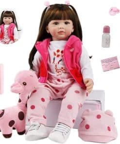Muñeca de bebé renacida de 24 pulgadas 60 cm niña realista