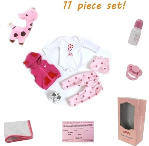 Muñeca de bebé renacida de 24 pulgadas 60 cm niña realista - Imagen 9