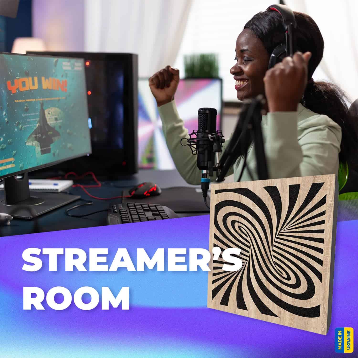 Panel Acústico Absorbente-Difusor Soundexact 'Twirl' para - Imagen 7