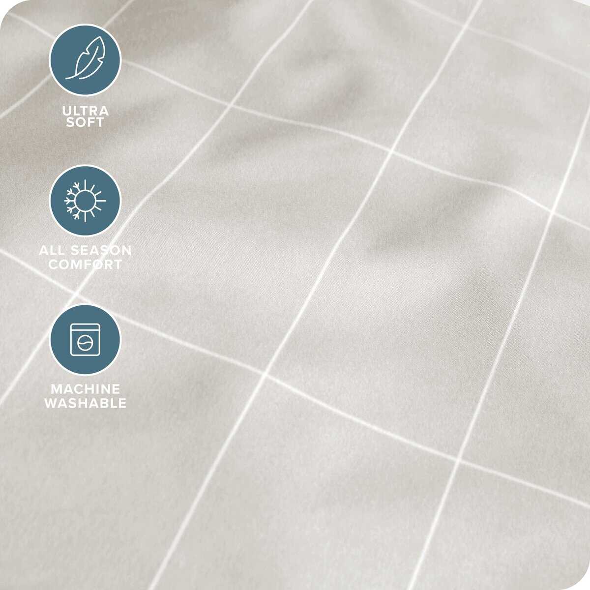 Juego de sábanas Bare Home Twin XL - Tamaño -Cuadrícula - Pi - Imagen 4