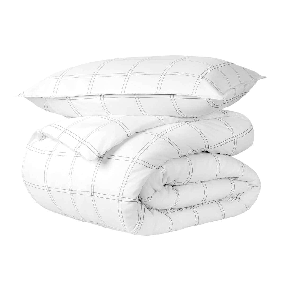 Juego de Funda Nórdica Bare Home Tamaño -Blanco/Gris