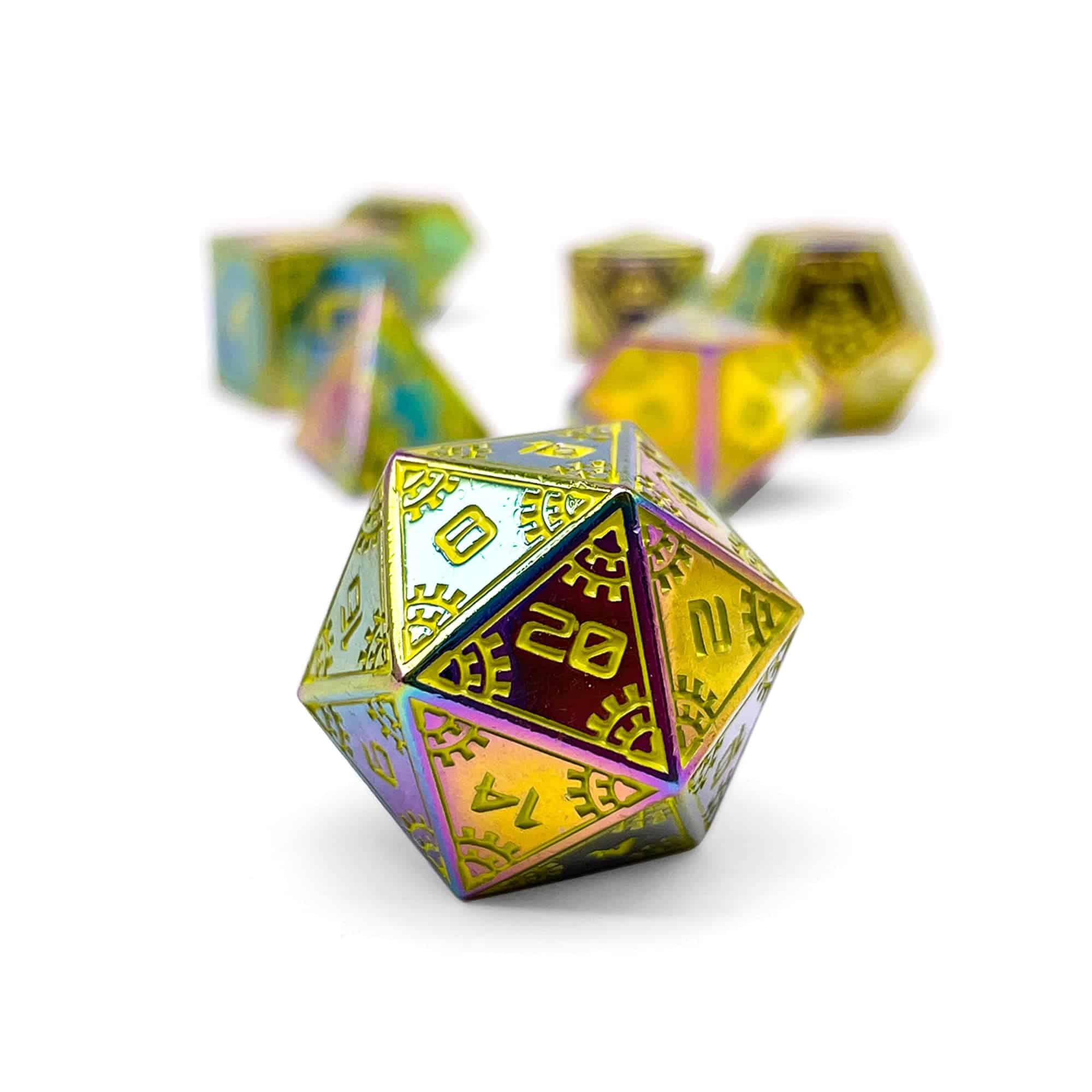 Norse Foundry Metal Space Dice - Solar Flare - Imagen 3