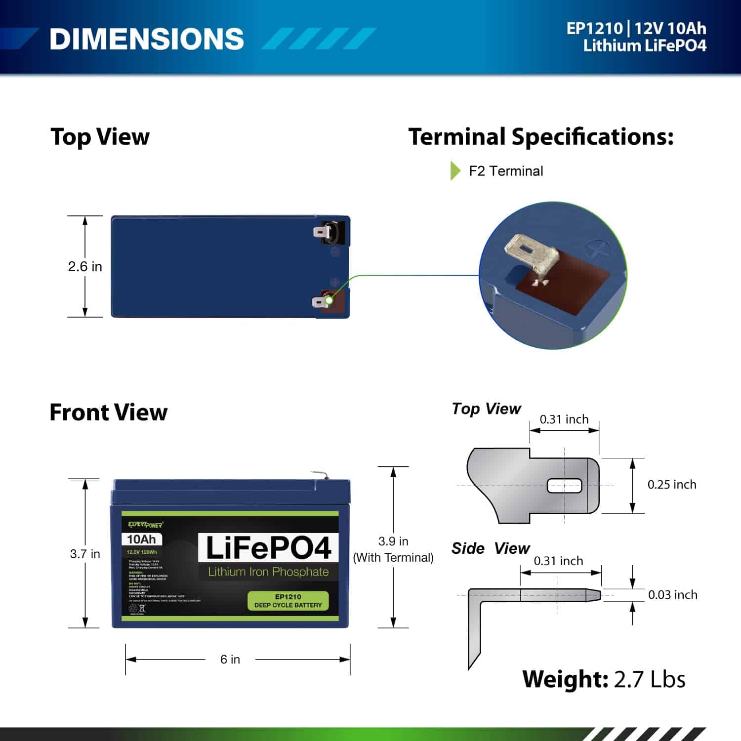 Batería recargable de ciclo profundo de litio LiFePO4 - Imagen 7