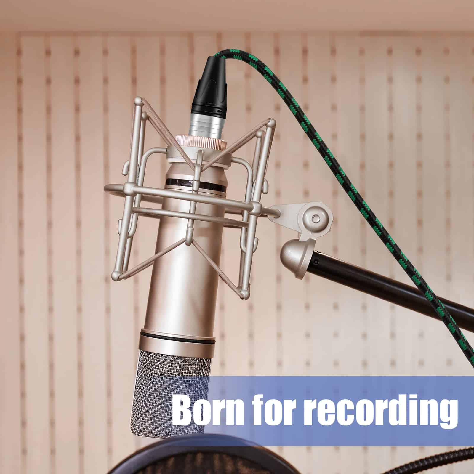 Cable de Micrófono XLR a XLR Augioth Pro 10 pies 4-Pack - Imagen 7