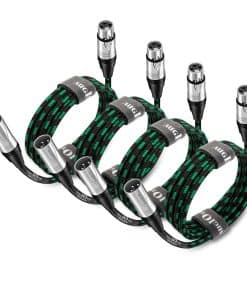 Cable de Micrófono XLR a XLR Augioth Pro 10 pies 4-Pack