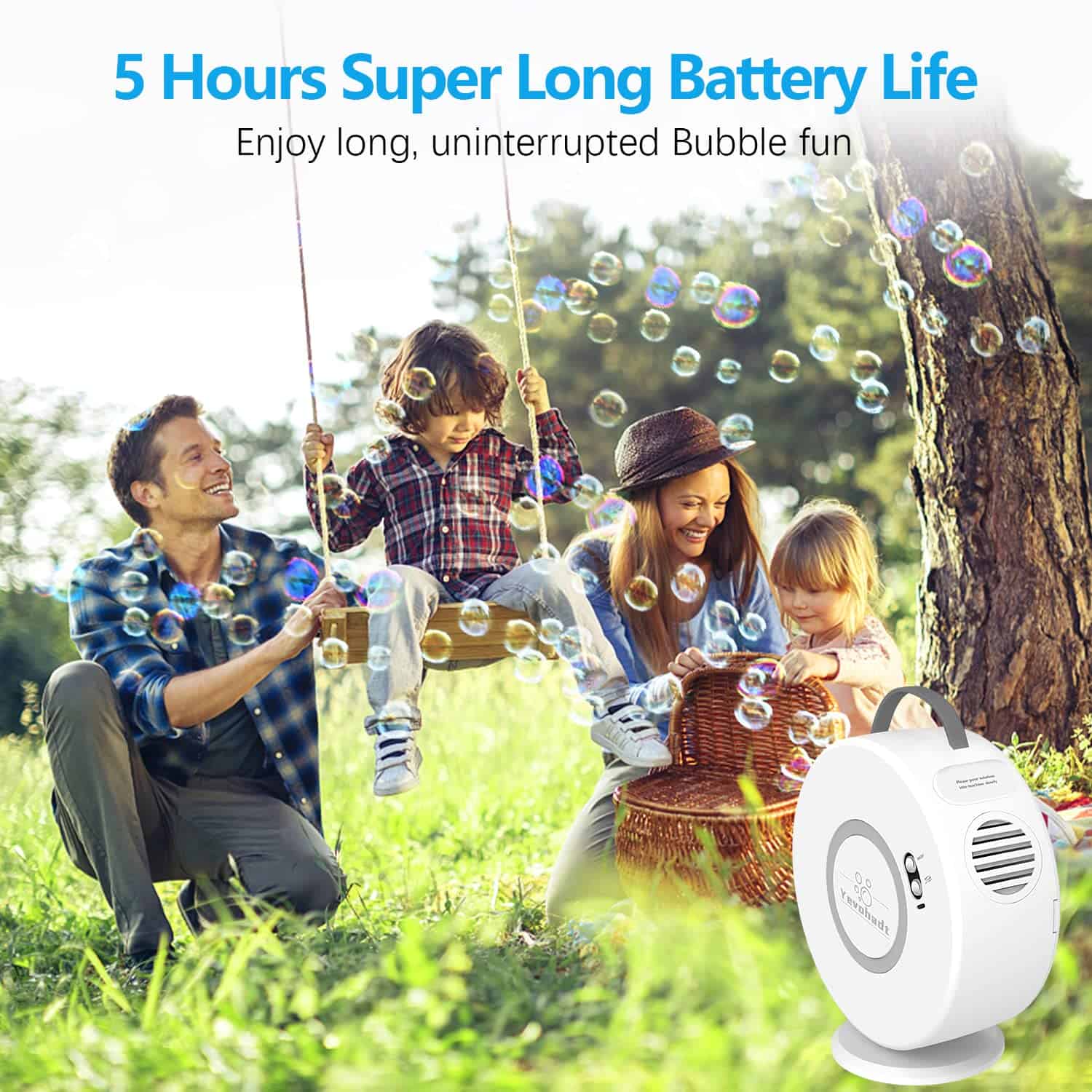 Máquina de Burbujas para Niños y Bebés, -Blanco - Imagen 4