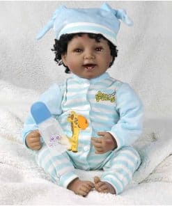 Muñeca Negra de 22" JRLCGYP, Realista Bebé Reborn de