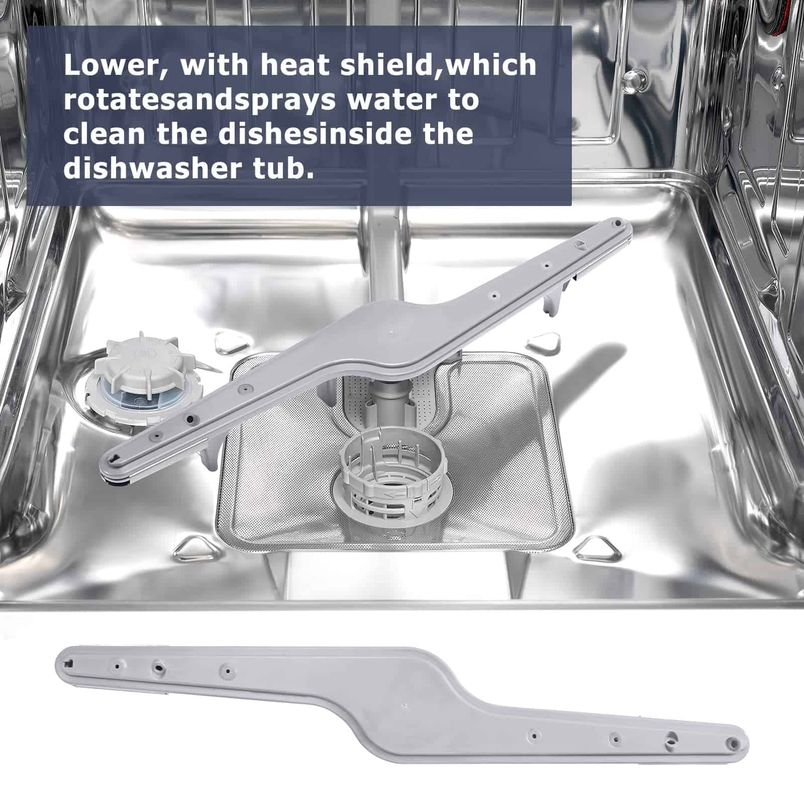 Brazo rociador inferior para lavavajillas 154568002 para - Imagen 6