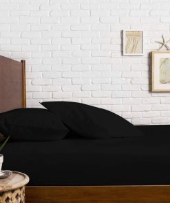 Sábana Ajustable Comfortica Classics 100% -Negro