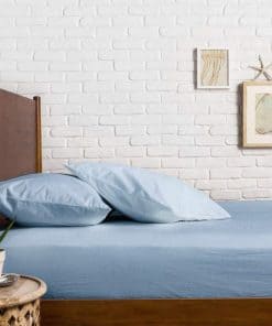 Sábana Ajustable Comfortica Classics 100% -Azul Claro