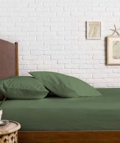 Sábana Ajustable Comfortica Classics 100% -Verde Salvia