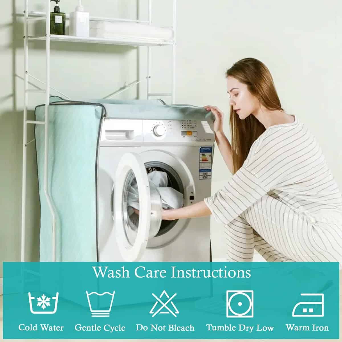 Set de 2 Fundas de Almohada Kotton Wama 600 TC -Azul Claro - Imagen 7