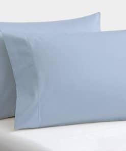Set de 2 Fundas de Almohada Kotton Wama 600 TC -Azul Claro