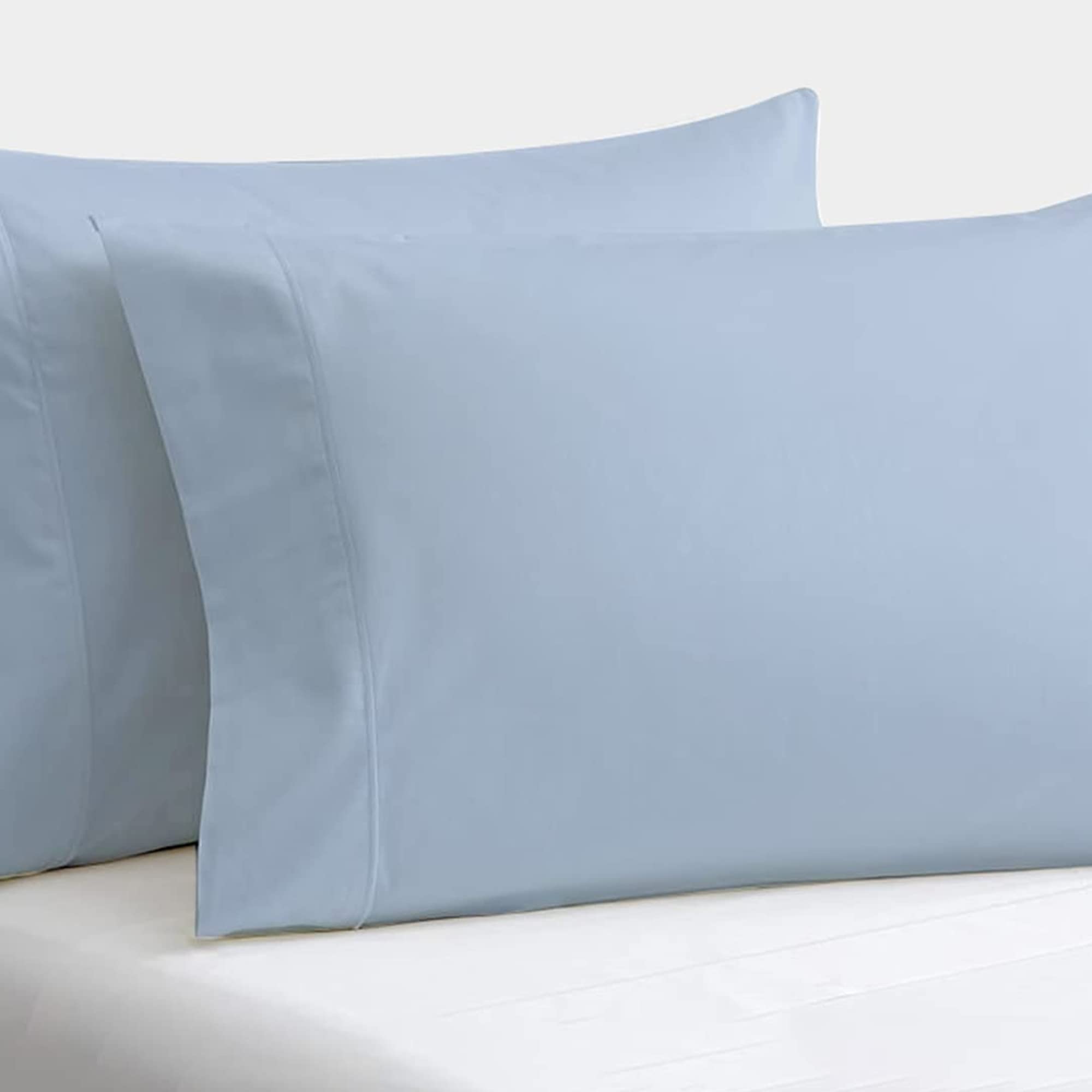 Set de 2 Fundas de Almohada Kotton Wama 600 TC -Azul Claro
