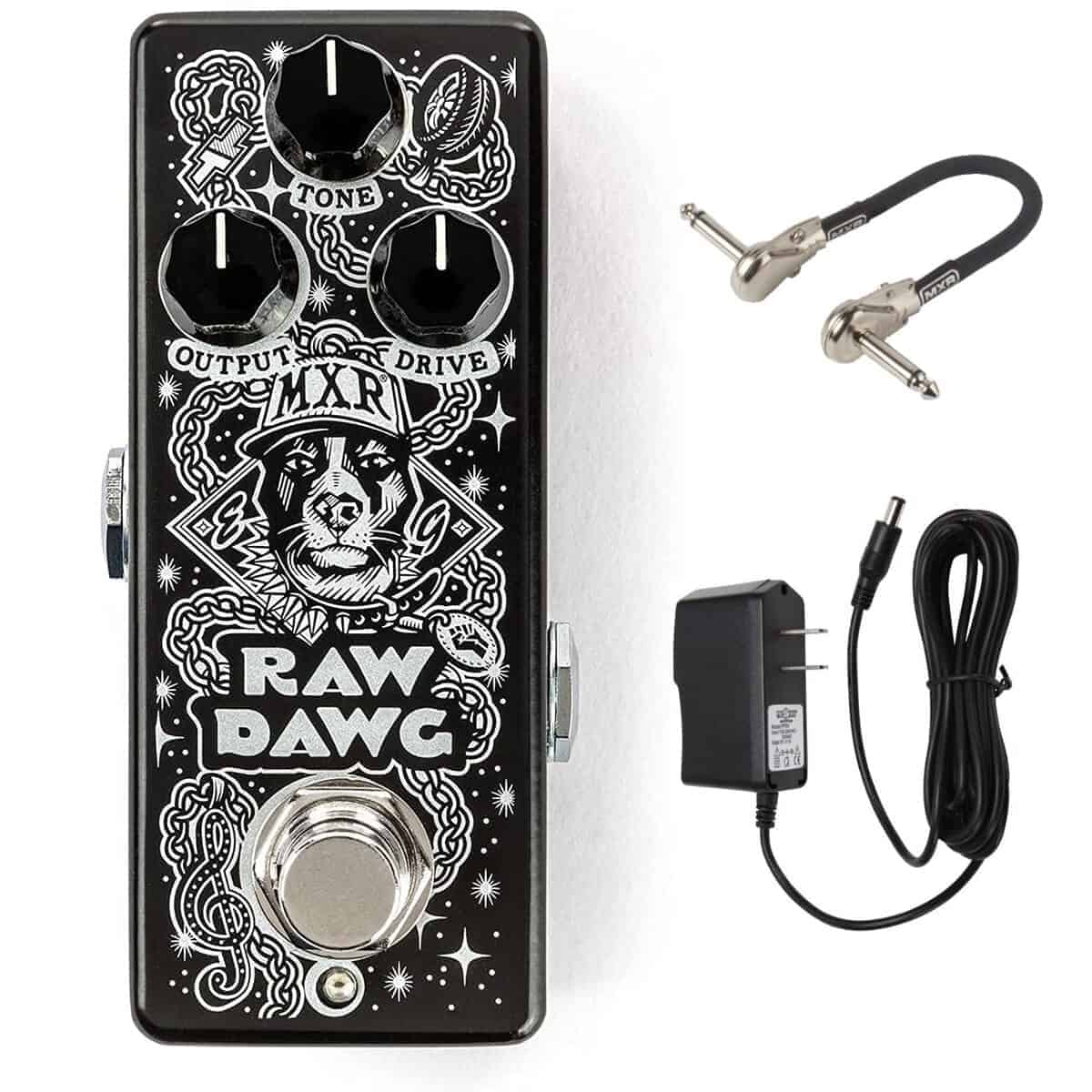 Paquete de Overdrive Briskdrop MXR EG74 Raw Dawg con Cable