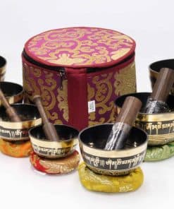 Set de 7 Cuencos Tibetanos SANSKAR NEPAL Om Mane Padme Hum