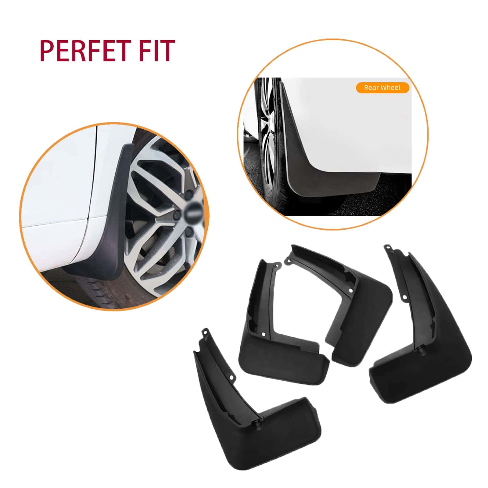 Kit de guardabarros para lodo para Volkswagen VW ID.4 2021 - Imagen 6