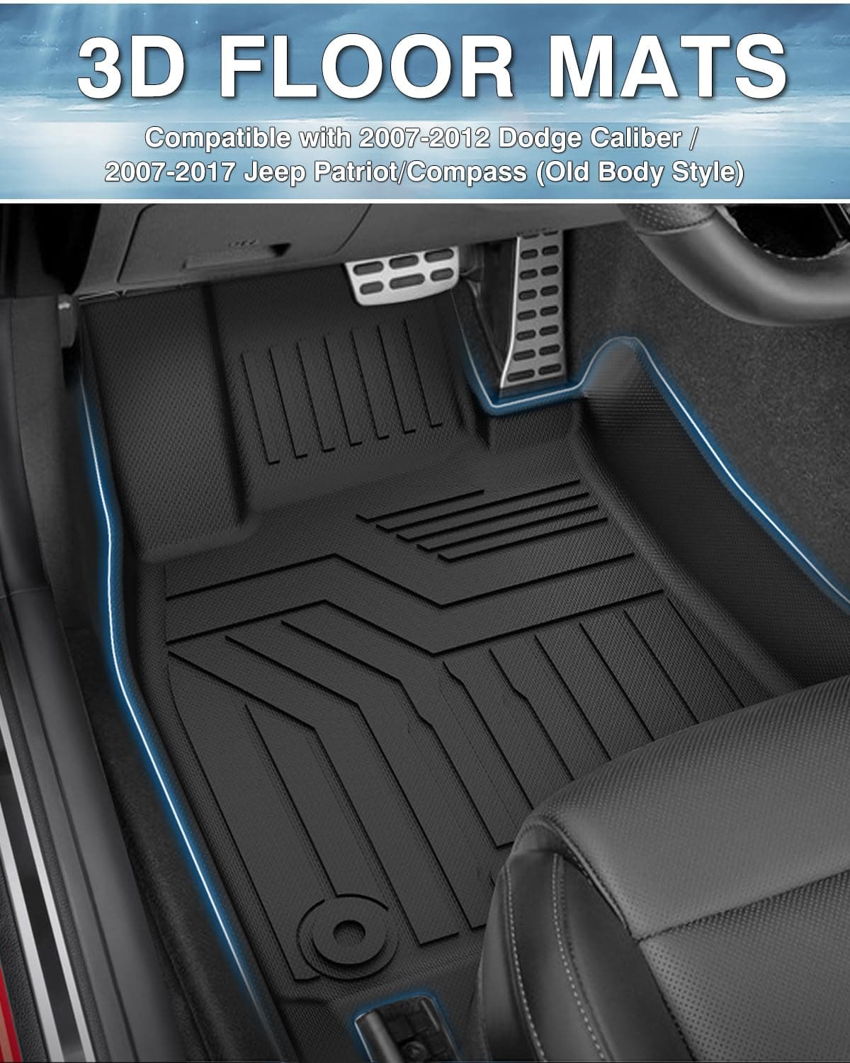 Juego de tapetes Mixsuper compatibles con Dodge Caliber - Imagen 3