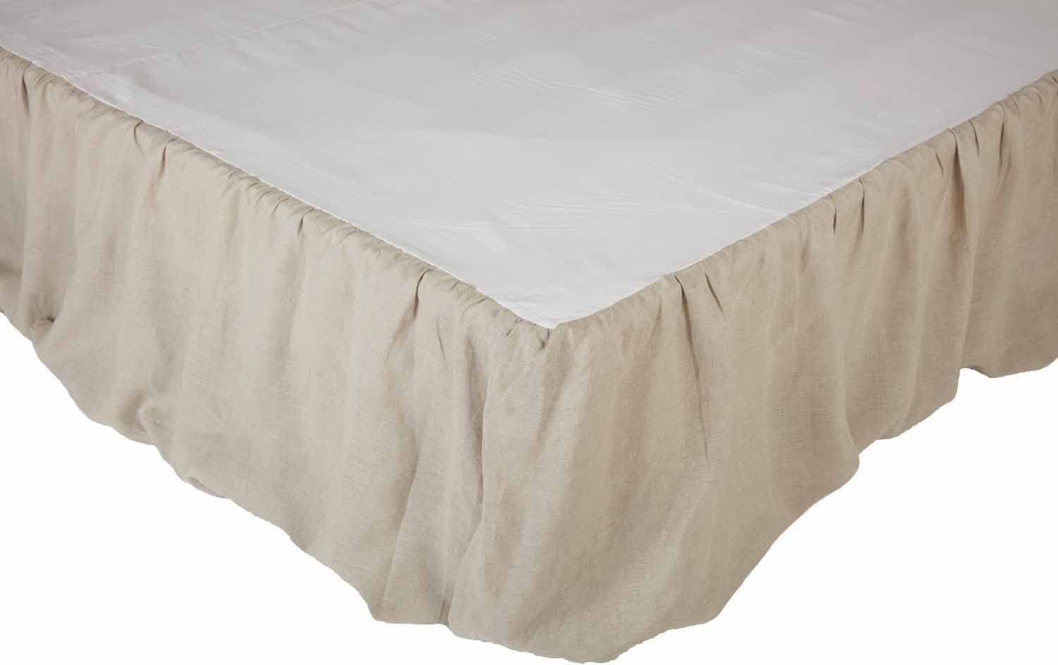 Piper Classics Provincial Linen Natural Beige King Ruffled - Imagen 4