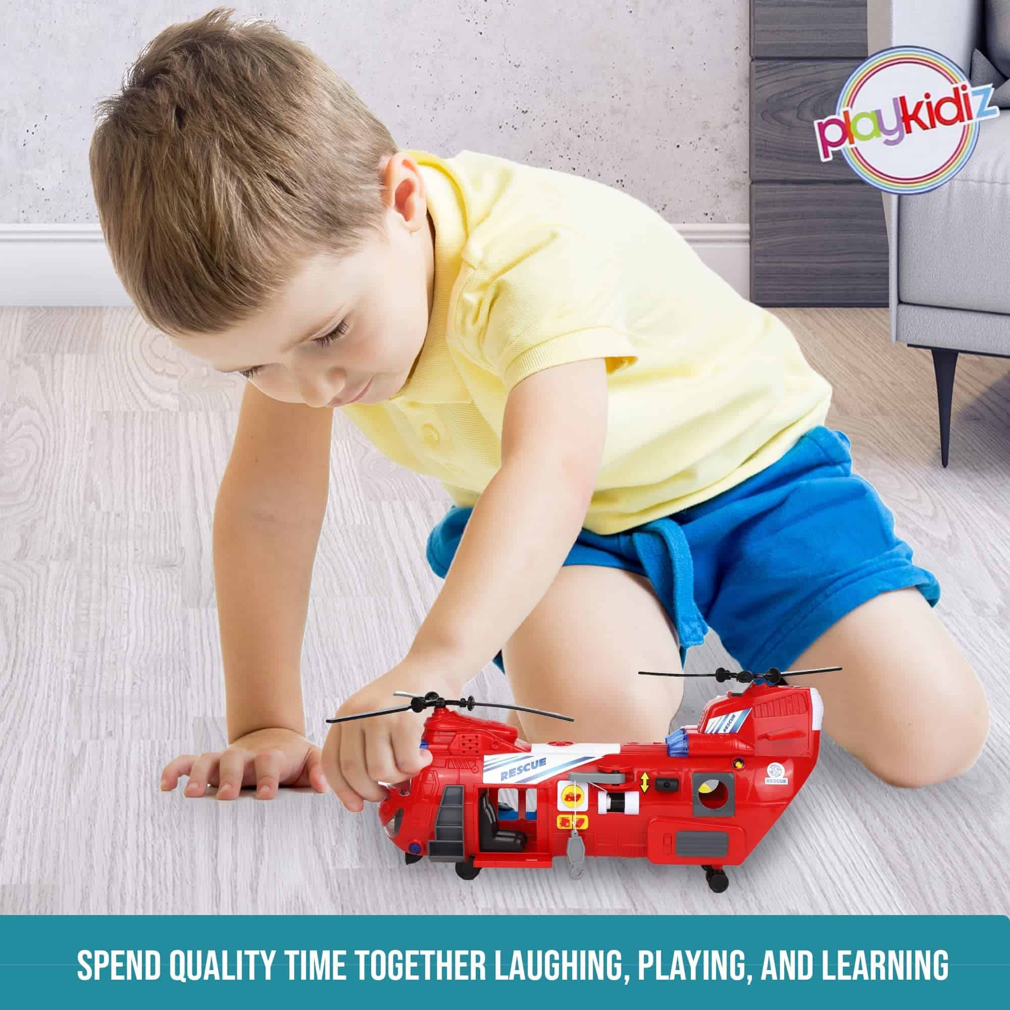 Juguetes de Helicóptero Playkidz para Niños, Helicóptero de - Imagen 7