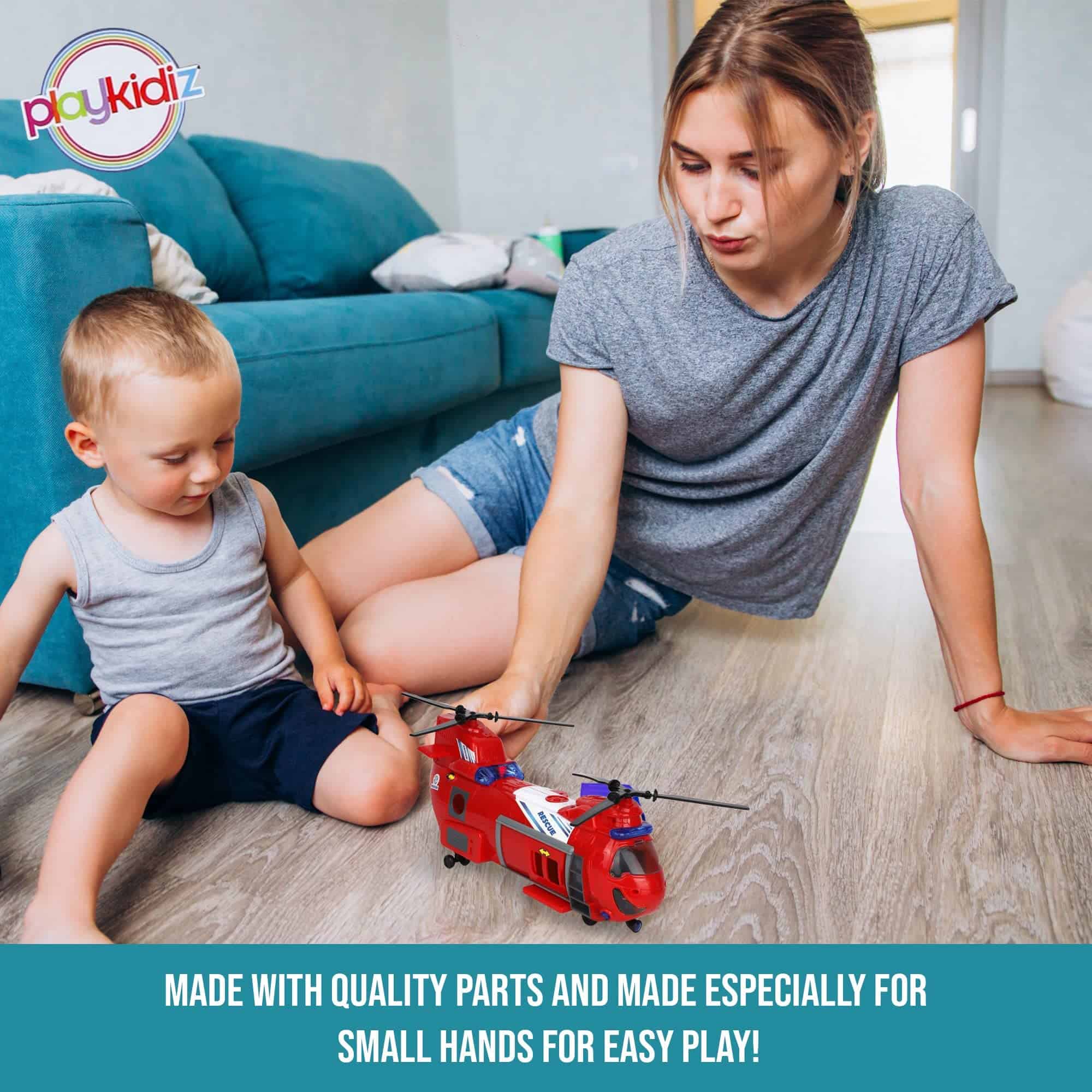 Juguetes de Helicóptero Playkidz para Niños, Helicóptero de - Imagen 6
