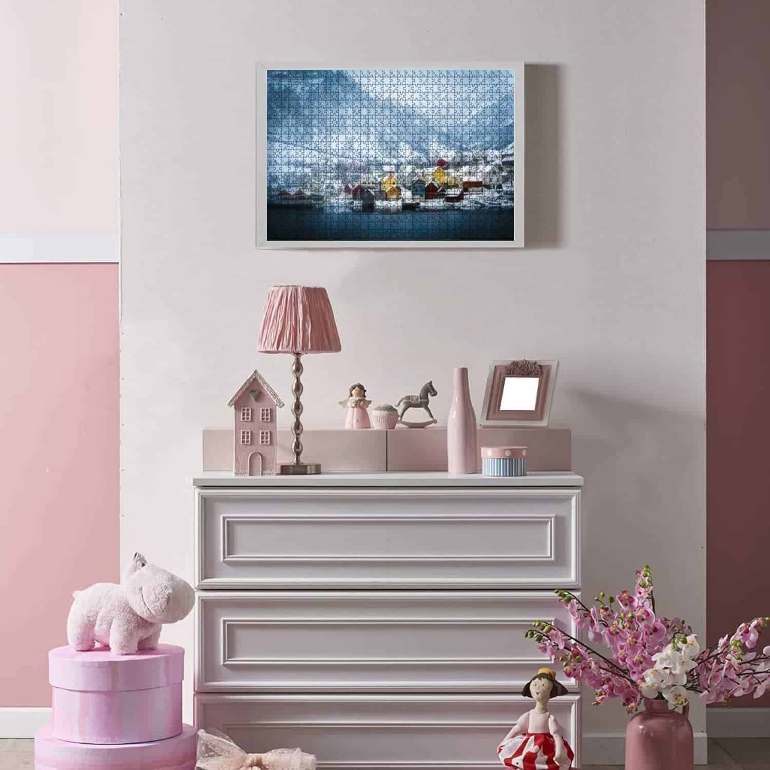 Rompecabezas de 1000 Piezas - Casas de Madera en las - Imagen 7